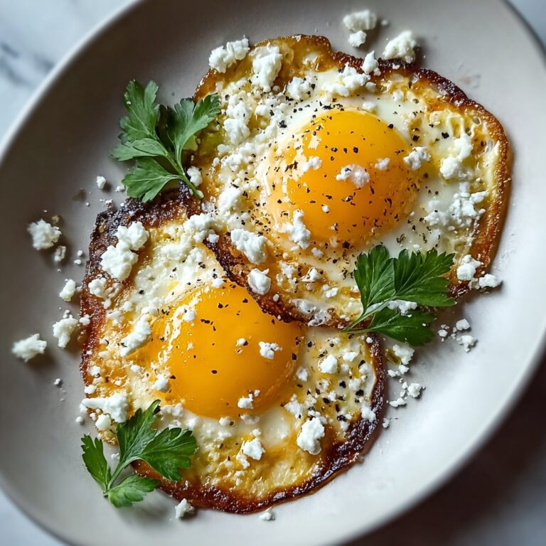 Crispy Feta Fried Eggs to Brighten Your Breakfast Recipe