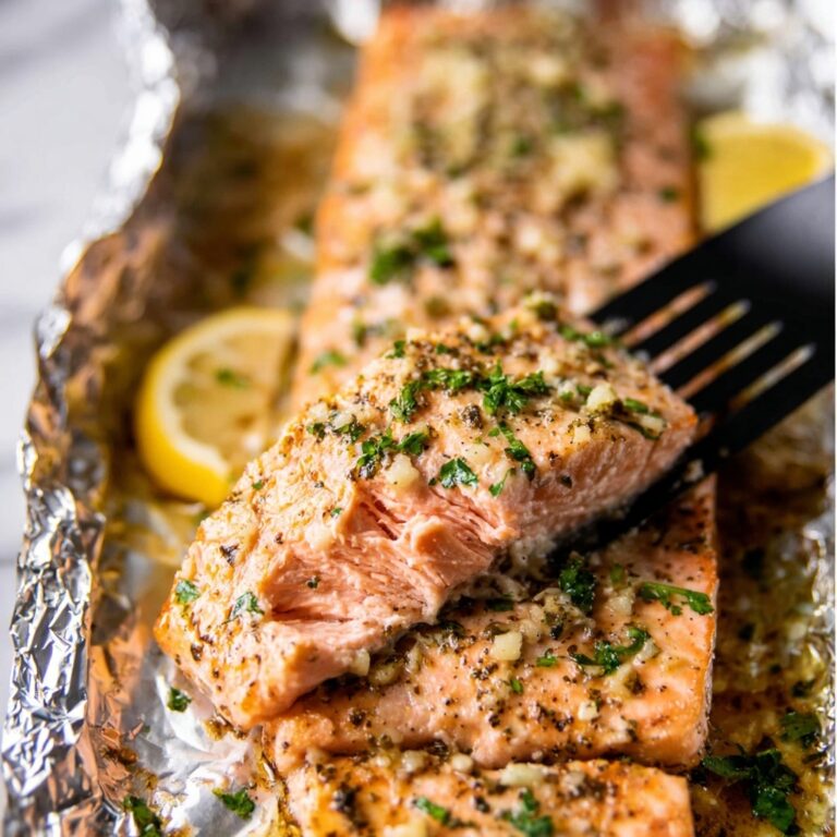 Baked Lemon Garlic Butter Salmon Recipe