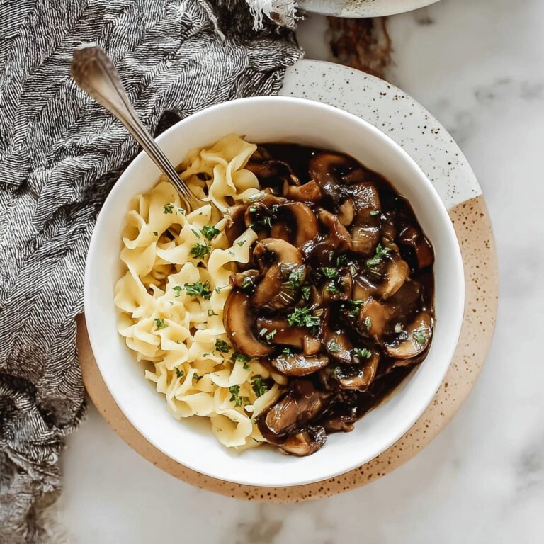 Authentic German Spaetzle with Mushroom Sauce Recipe