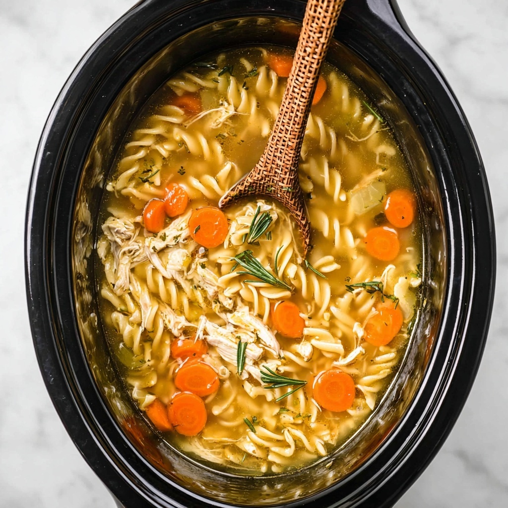 Crockpot Chicken Noodle Soup Recipe - Recipe Image