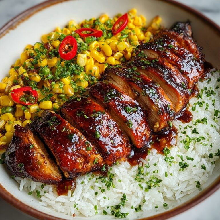 Honey BBQ Chicken Rice Recipe