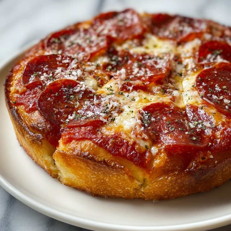 Stuffed Crust Pepperoni Pizza Recipe
