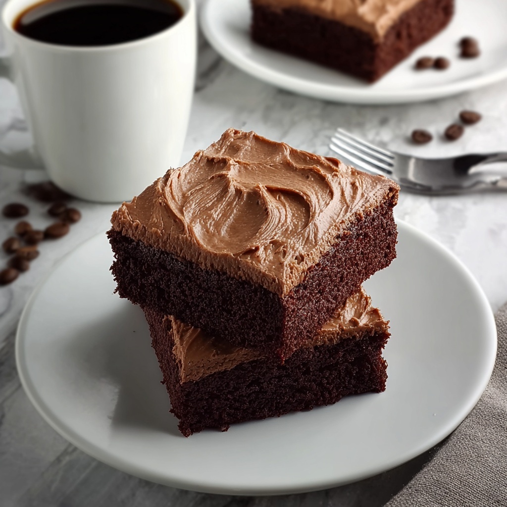 Coffee Brownies with Mocha Frosting Recipe - Recipe Image