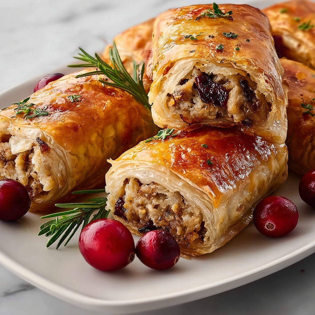 Turkey & Cranberry Sausage Rolls Recipe - Recipe Image
