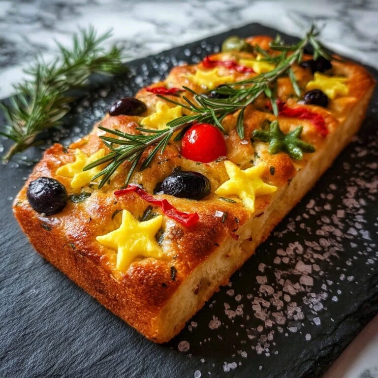 Christmas Focaccia Decorative Loaf Recipe