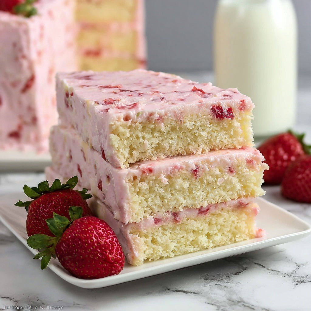 Strawberry Cream Cake Recipe - Recipe Image