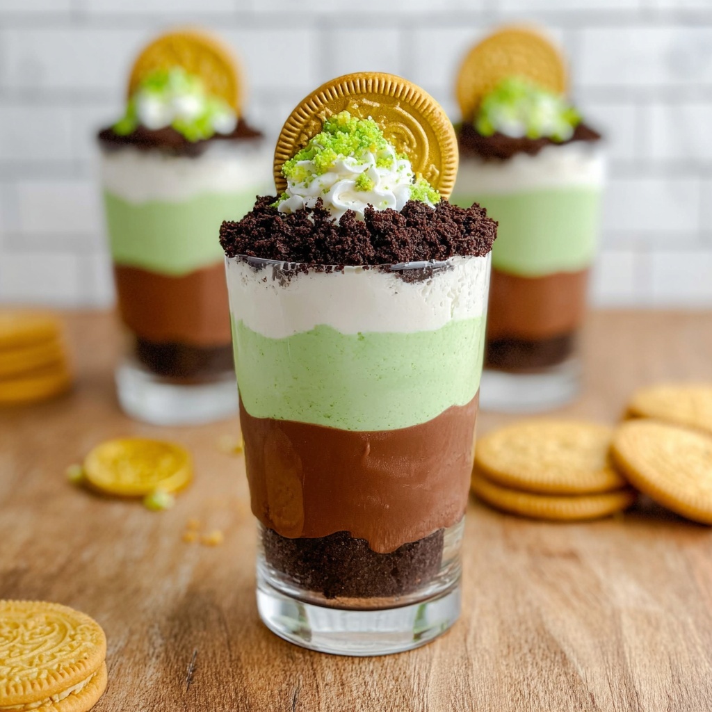 St. Patrick's Day Pudding Parfaits Recipe - Recipe Image