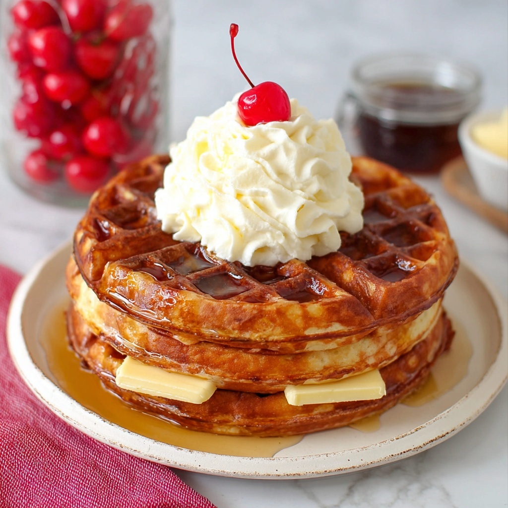 Root Beer Float Waffles Recipe - Recipe Image