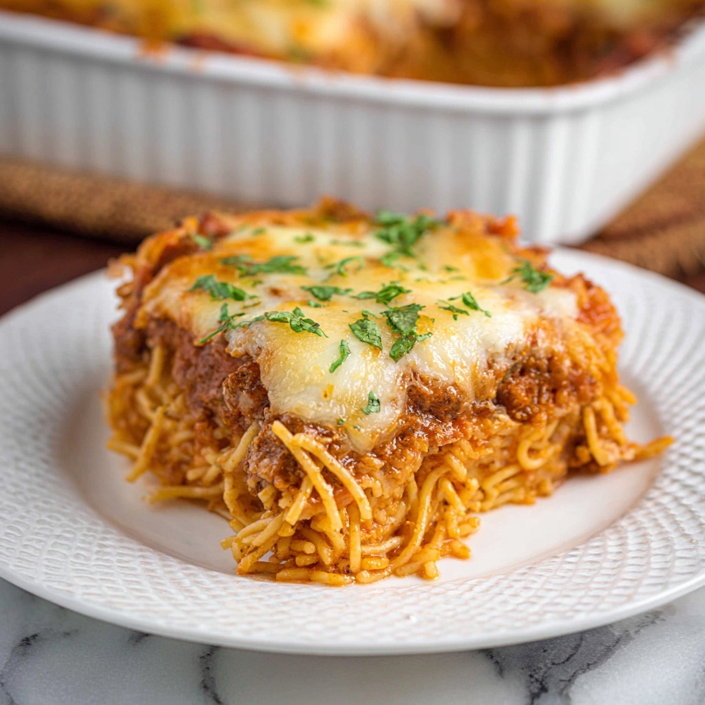 Spaghetti Pie Recipe - Recipe Image