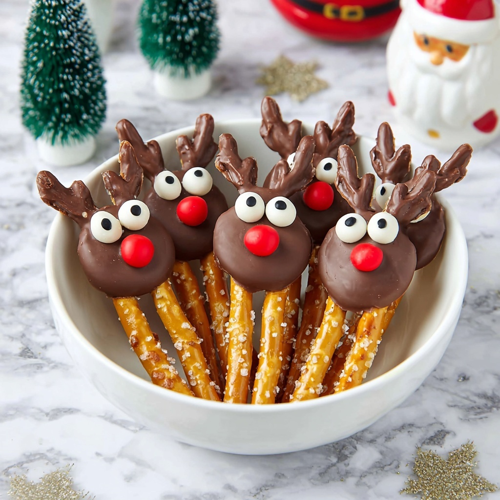 Reindeer Pretzels Recipe - Recipe Image