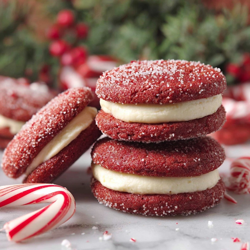 Red Velvet Sandwich Cookies Recipe - Recipe Image
