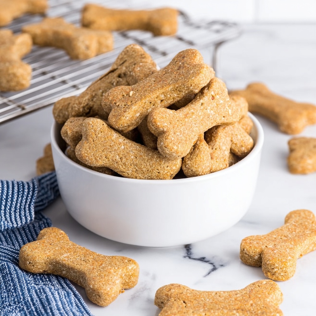 Homemade Pumpkin Peanut Butter Dog Treats Recipe - Recipe Image