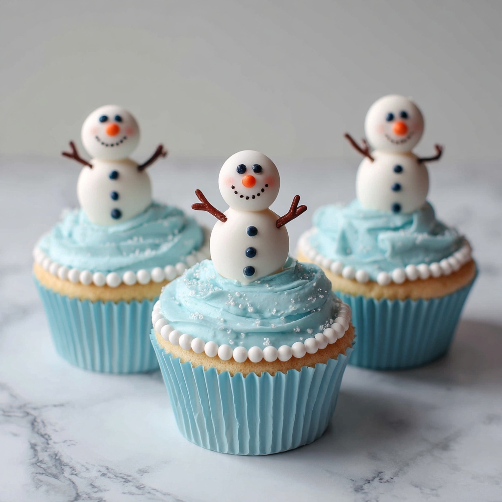 Easy Olaf Cupcakes Recipe - Recipe Image