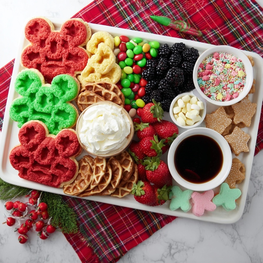 Mickey Mouse Waffles Breakfast Board Recipe - Recipe Image