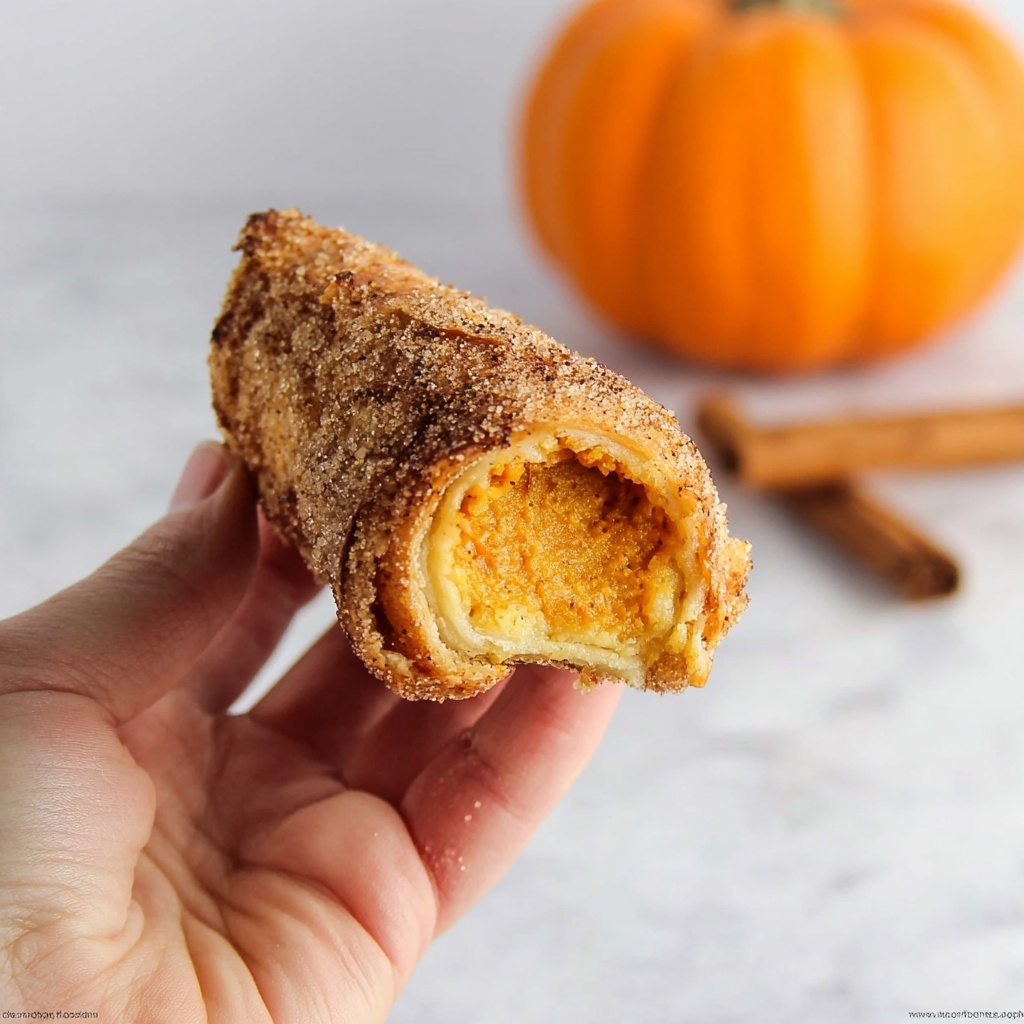 Pumpkin Cheesecake Egg Rolls Recipe - Recipe Image