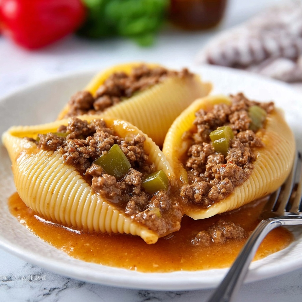 Philly Cheesesteak Stuffed Shells Recipe - Recipe Image