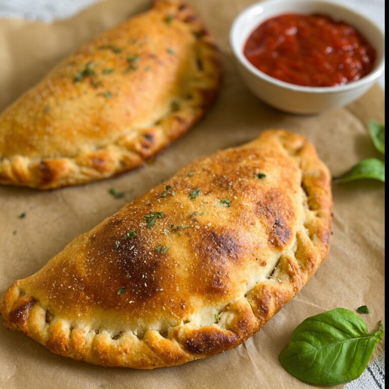 Cheese-filled Calzones with Ricotta, Mozzarella, and Parmesan Recipe