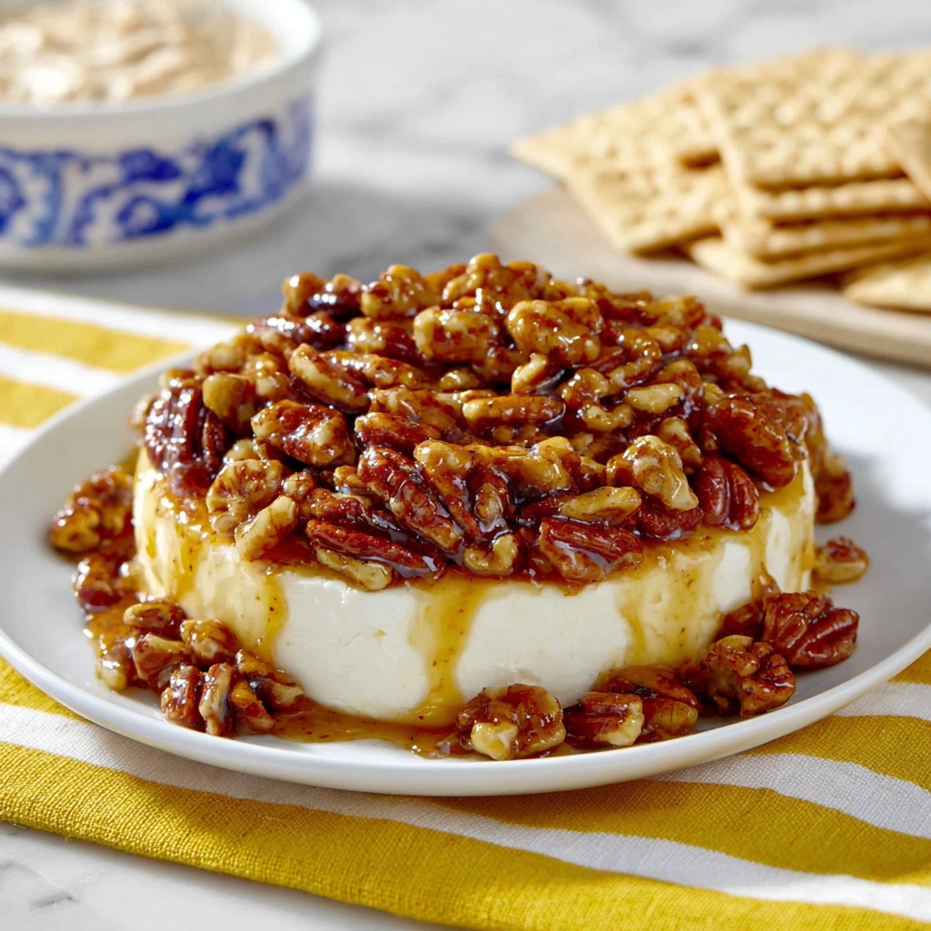 French Quarter Cheese Spread with Pecan Topping Recipe - Recipe Image