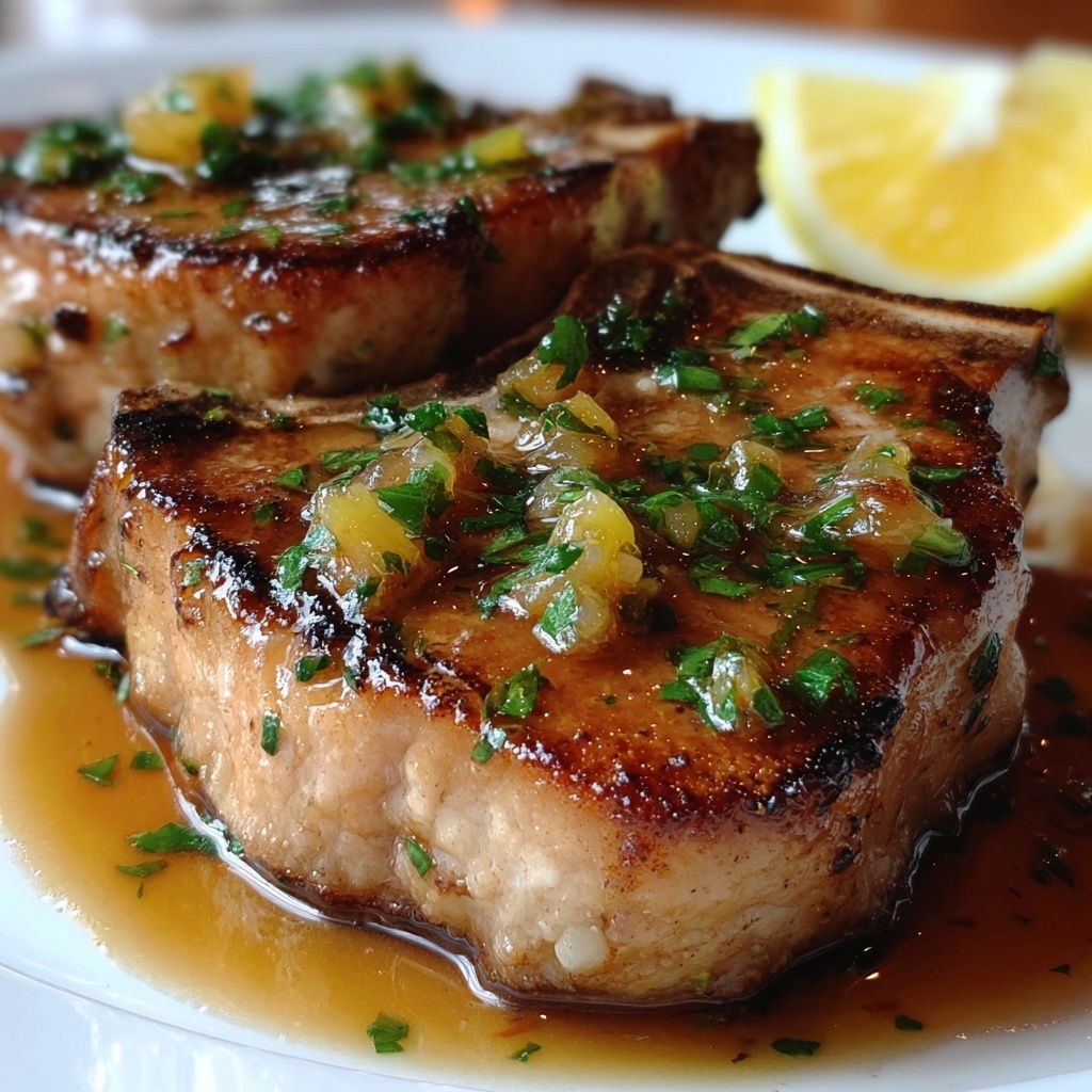 Sicilian Pork Chops: Juicy Flavor in Just 30 Minutes Recipe - Recipe Image