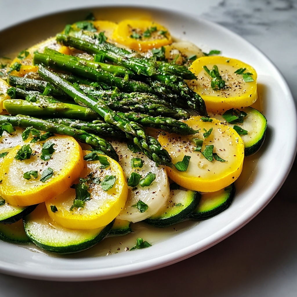 Flavorful Asparagus with Zucchini and Squash – A Delicious Roast Recipe - Recipe Image