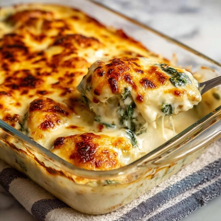 Irresistibly Creamy Healthy Spinach Artichoke Chicken Bake Recipe
