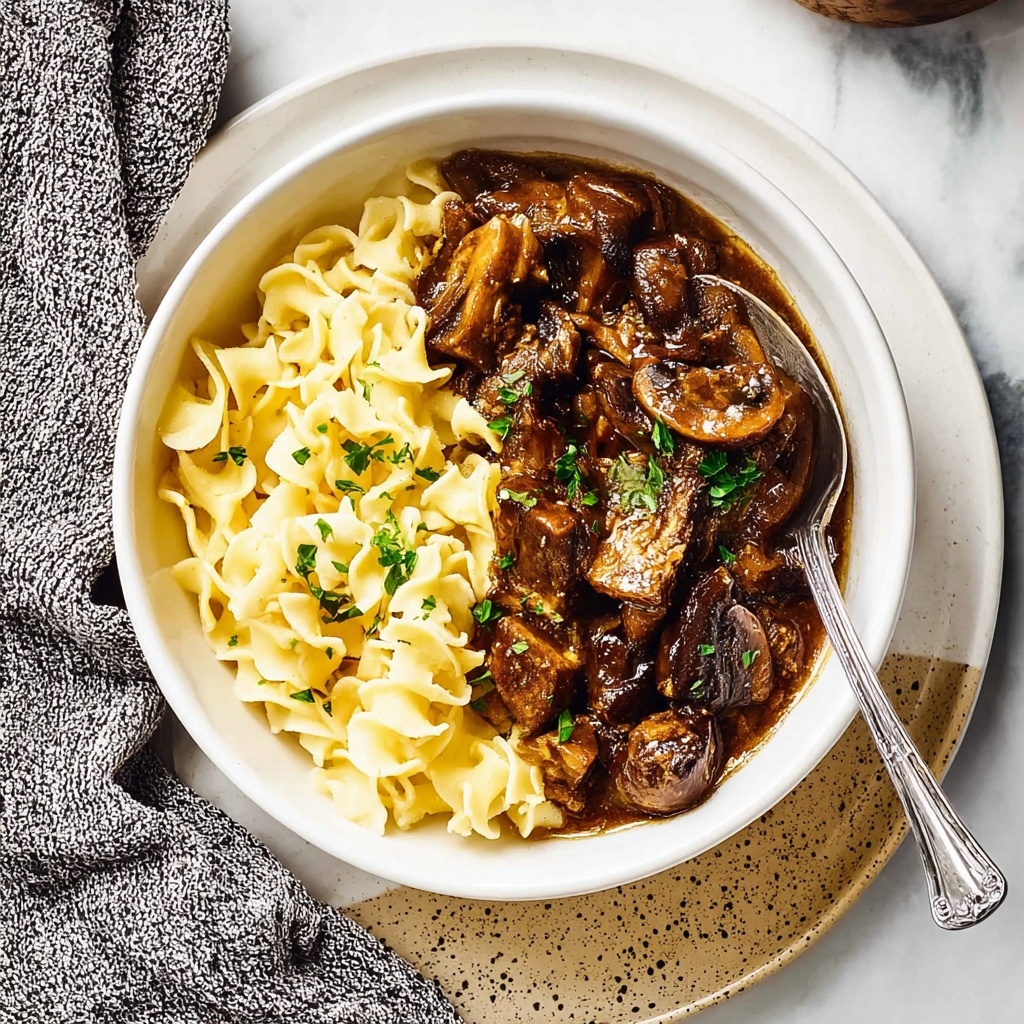 Authentic German Spaetzle with Mushroom Sauce Recipe - Recipe Image