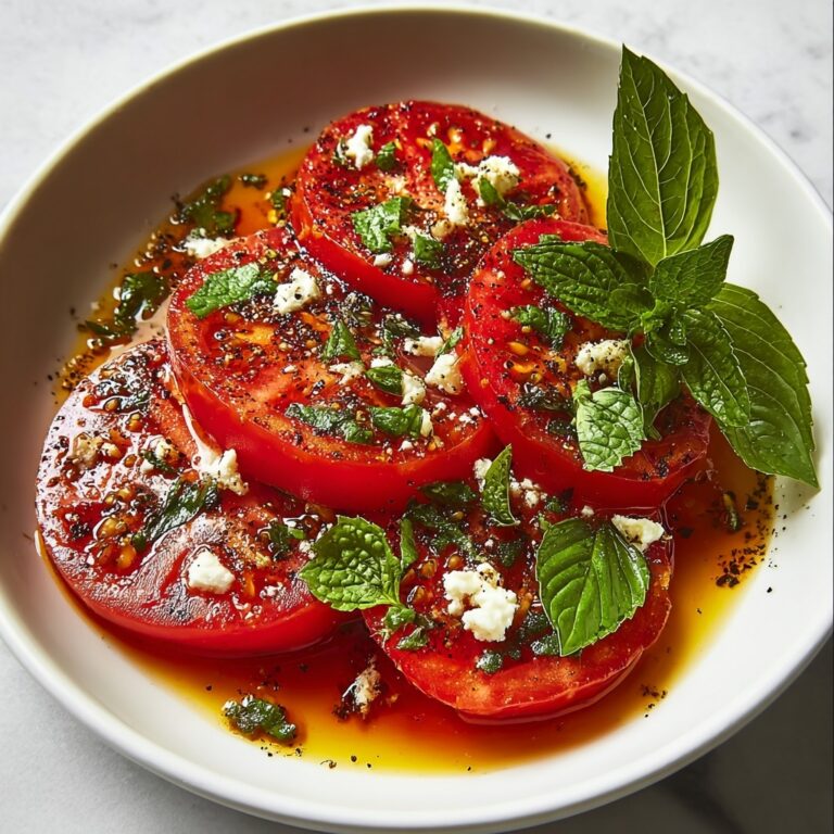 Herb-Infused Mediterranean Marinated Tomatoes Recipe