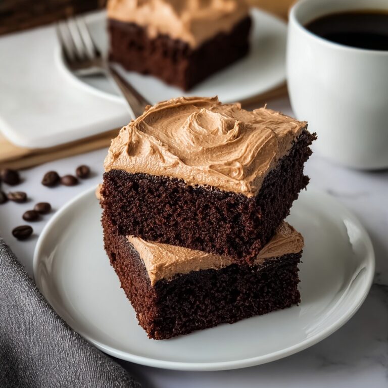 Coffee Brownies with Mocha Frosting Recipe