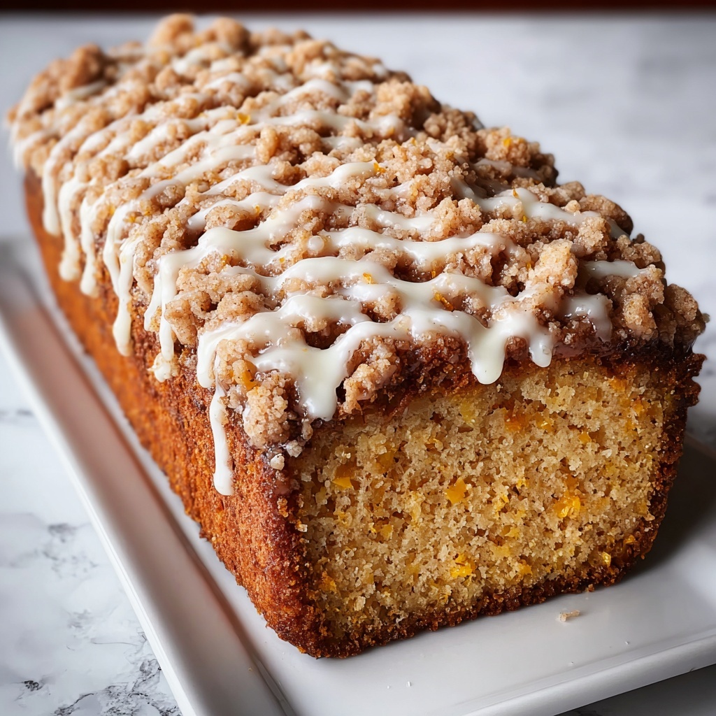 Pumpkin Bread with Streusel Topping and Maple Glaze Recipe - Recipe Image