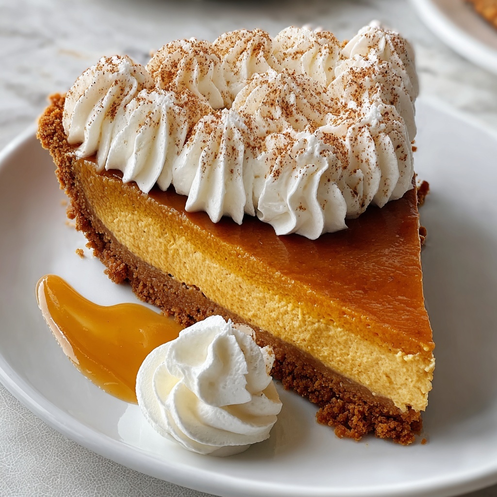 Creamy Baked Spiced Pumpkin Cheesecake Recipe - Recipe Image