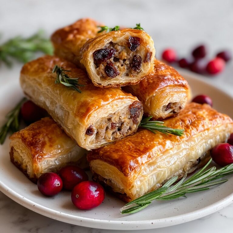 Turkey & Cranberry Sausage Rolls Recipe