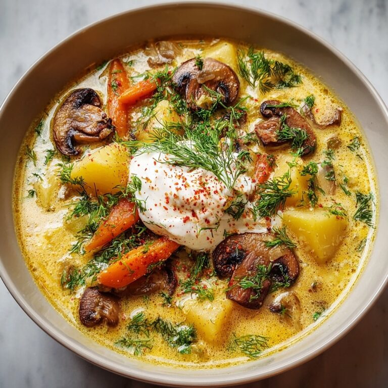 Russian Potato and Mushroom Soup Recipe