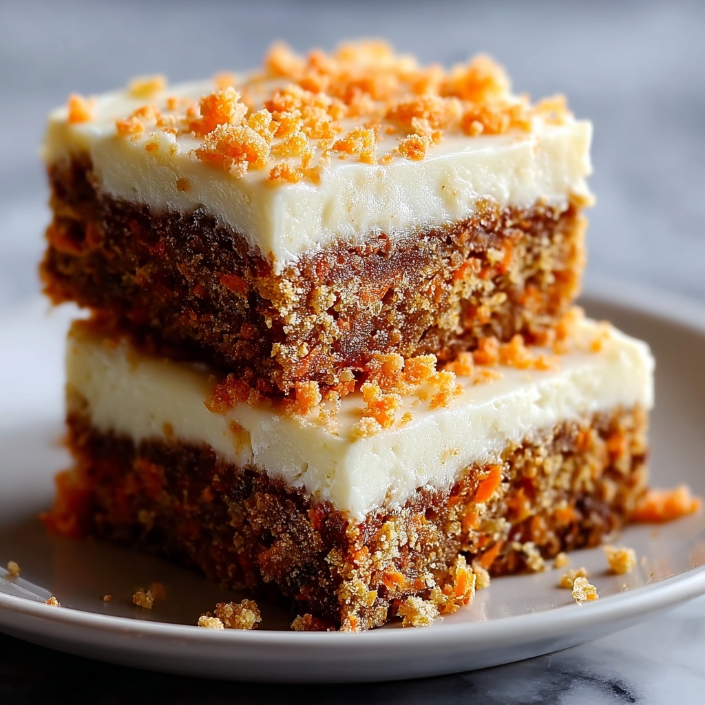 Irresistible Carrot Cake Bars with Luscious Cream Cheese Frosting Recipe - Recipe Image