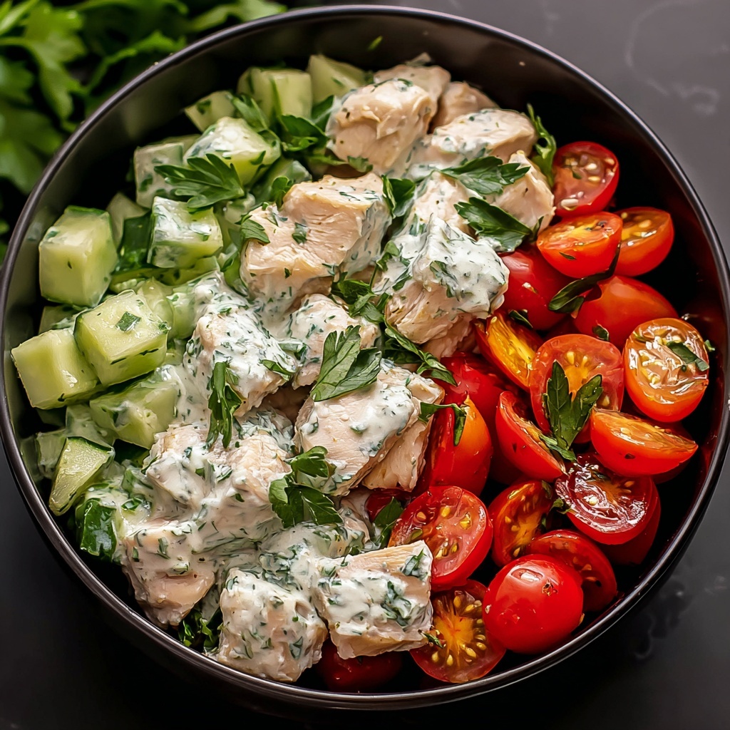 Mediterranean Tzatziki Chicken Salad Recipe - Recipe Image