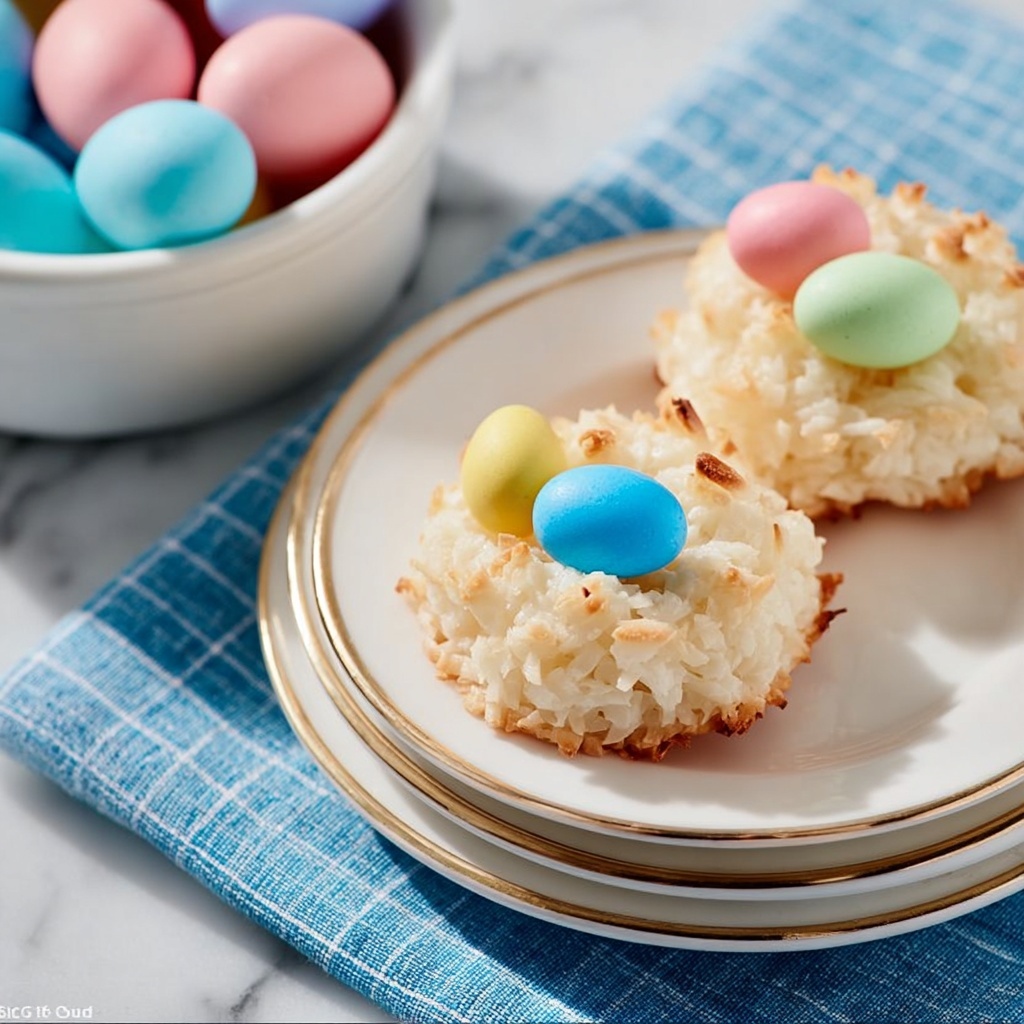 Coconut Macaroons Easter Birds’ Nests Recipe - Recipe Image