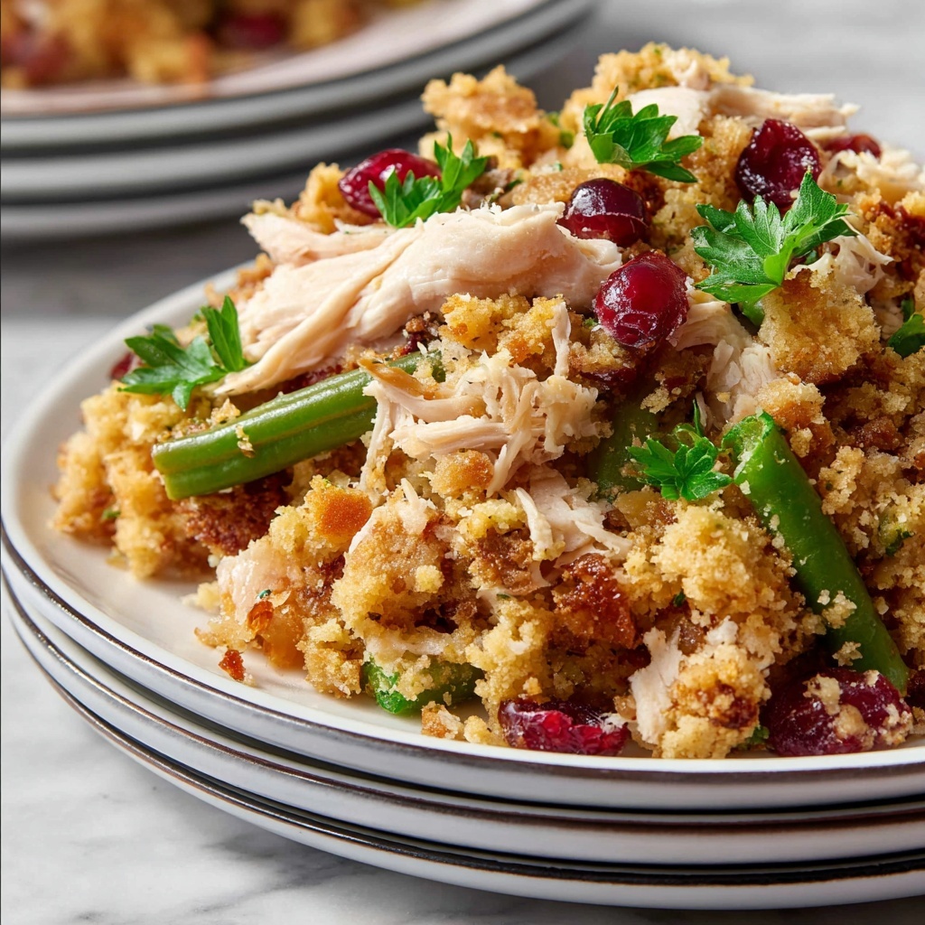 Turkey Stuffing Casserole Recipe - Recipe Image