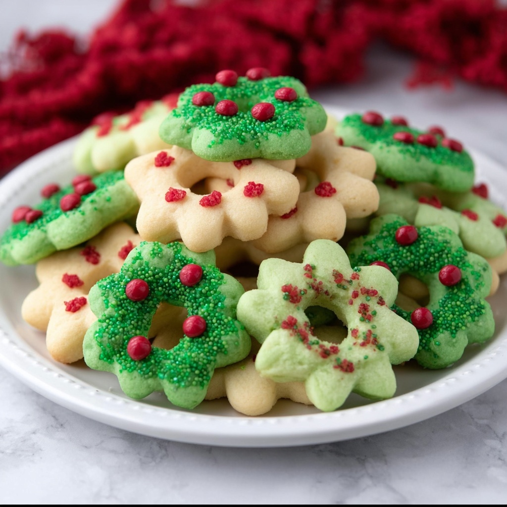 Christmas Spritz Cookies Recipe - Recipe Image
