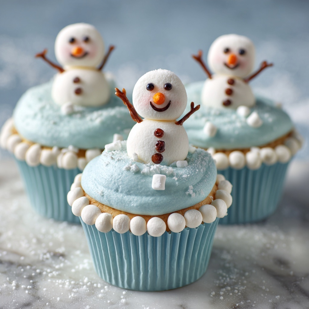 Easy Olaf Cupcakes Recipe - Recipe Image