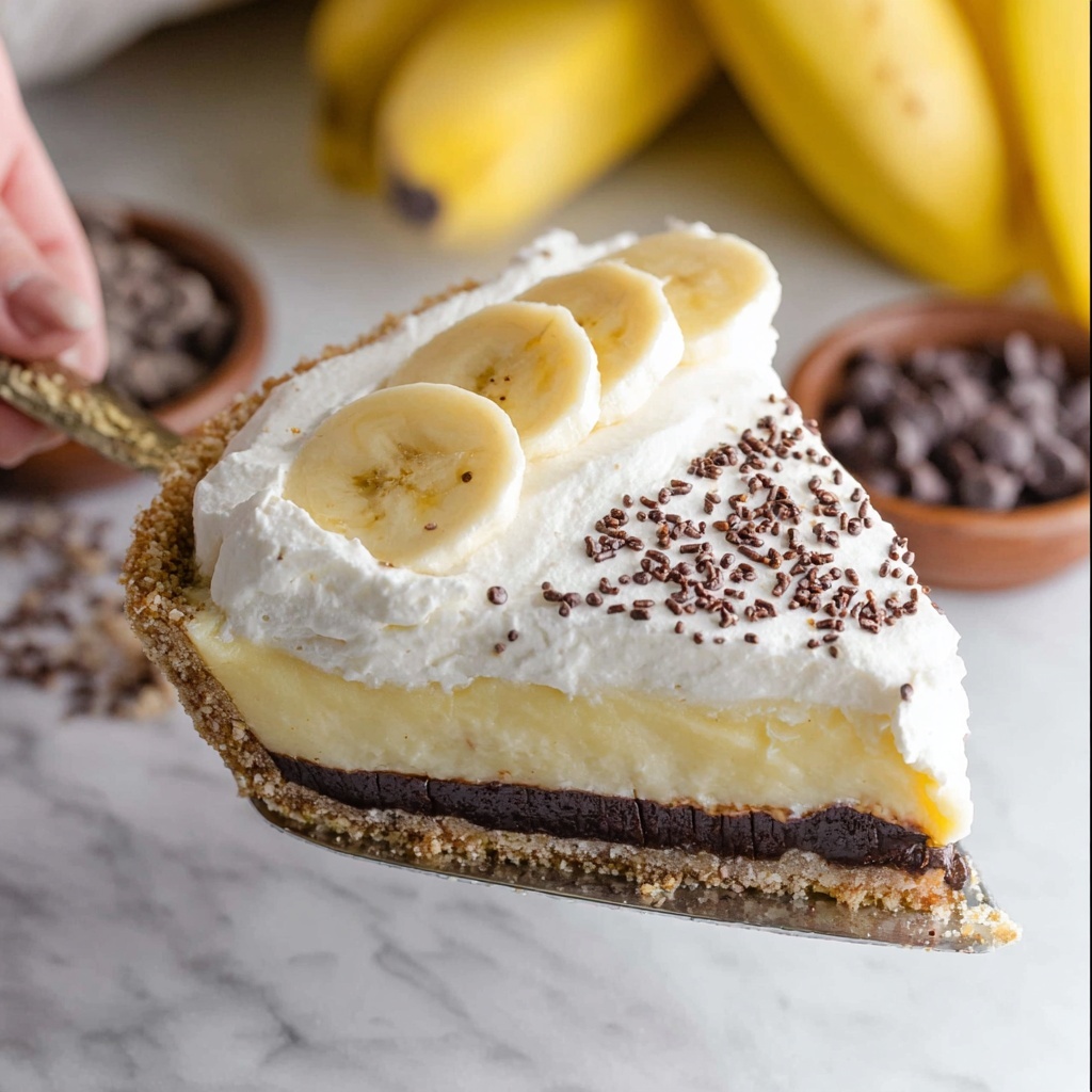 Banana Cream Chocolate Pie Recipe - Recipe Image