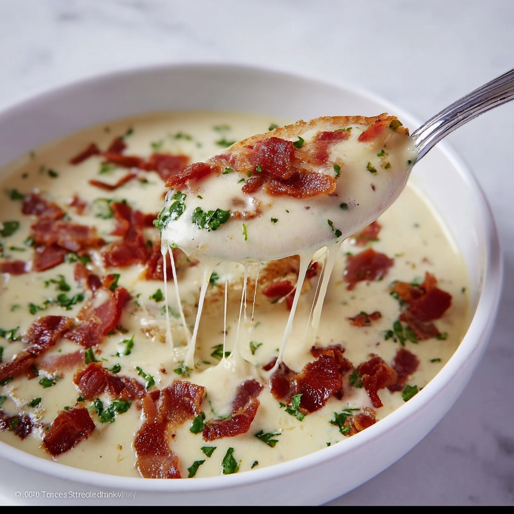 Cheesy Smothered Chicken with Bacon Recipe - Recipe Image