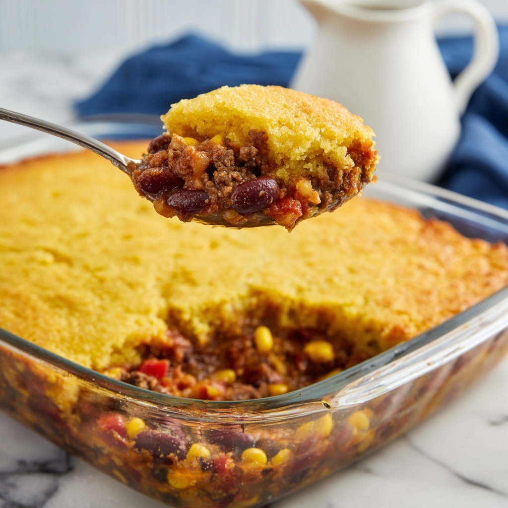 Cowboy Cornbread Casserole Recipe - Recipe Image