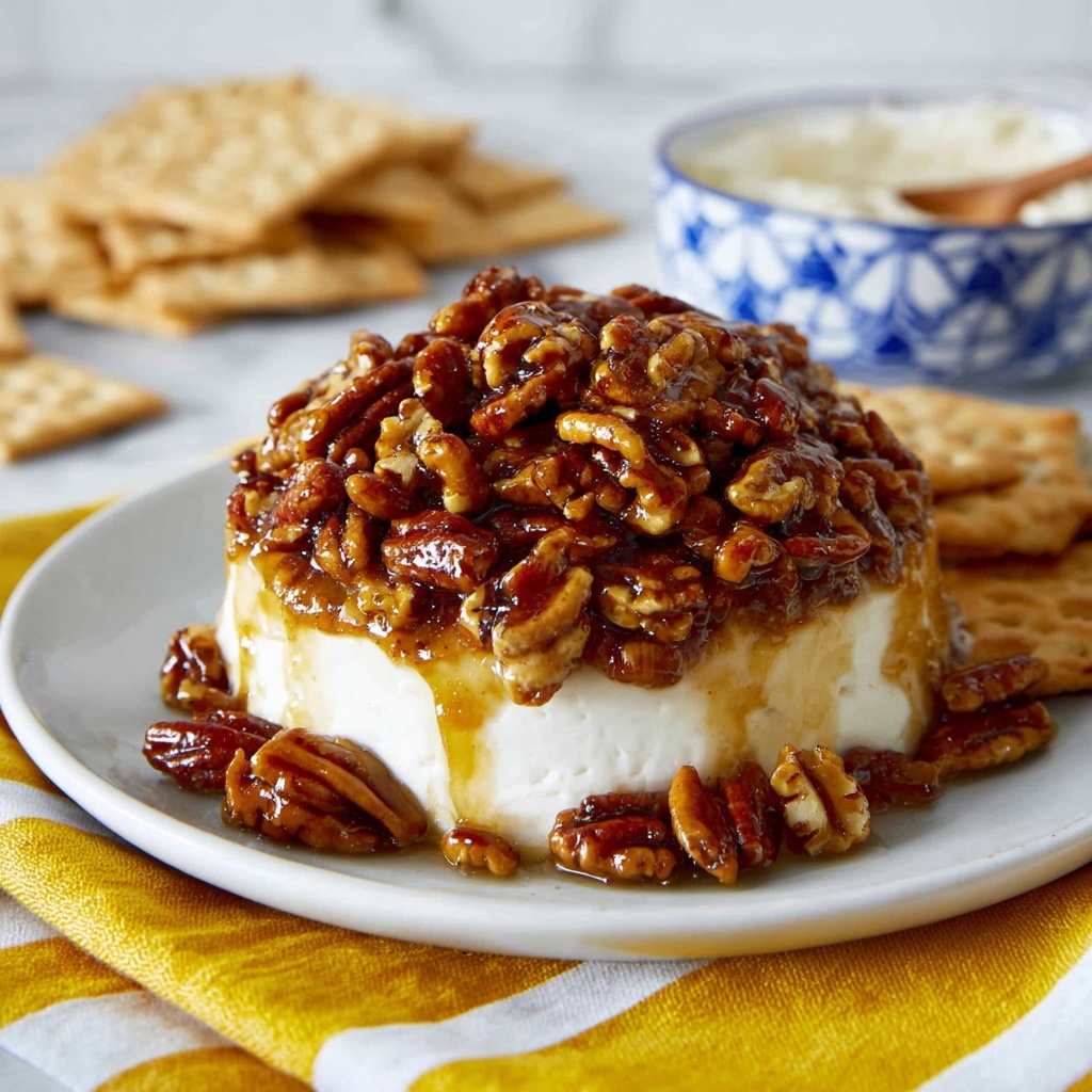 French Quarter Cheese Spread with Pecan Topping Recipe - Recipe Image
