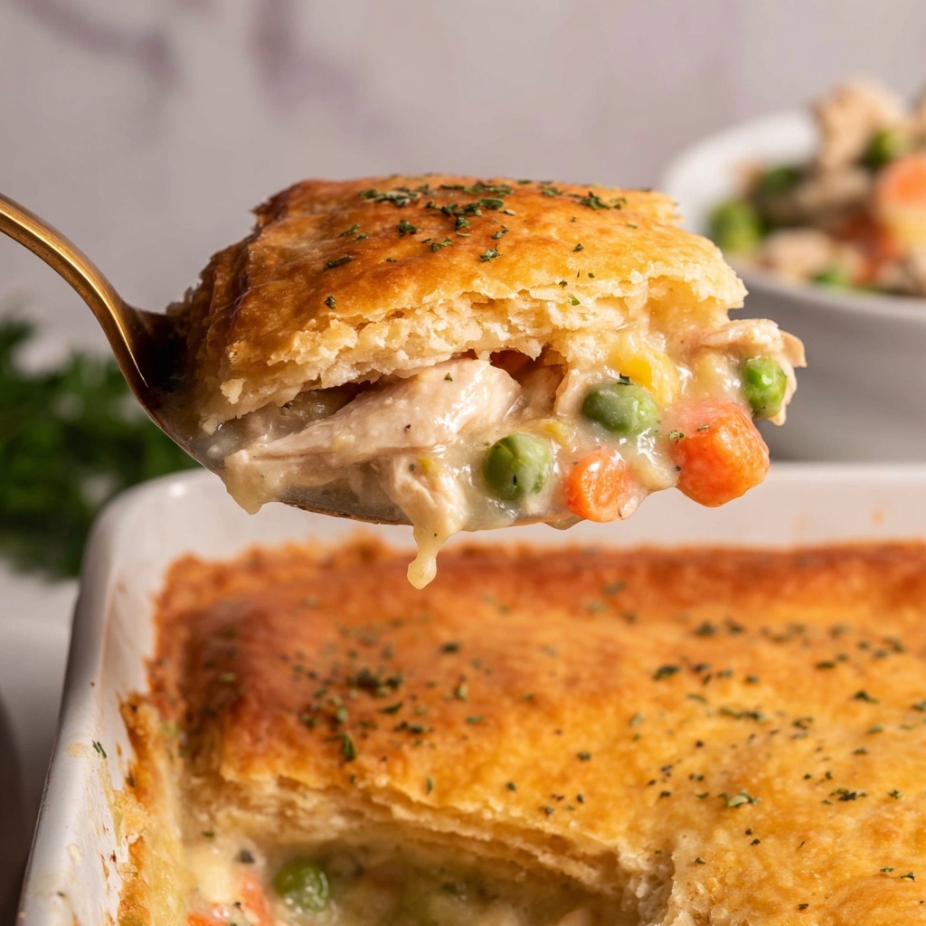 Chicken Cobbler with Cheddar Bay Biscuit Topping Recipe - Recipe Image