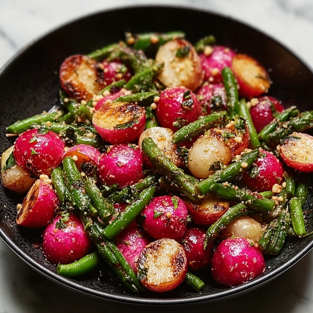 Spring Salad with Roasted Veggies and Mustard Vinaigrette Recipe - Recipe Image