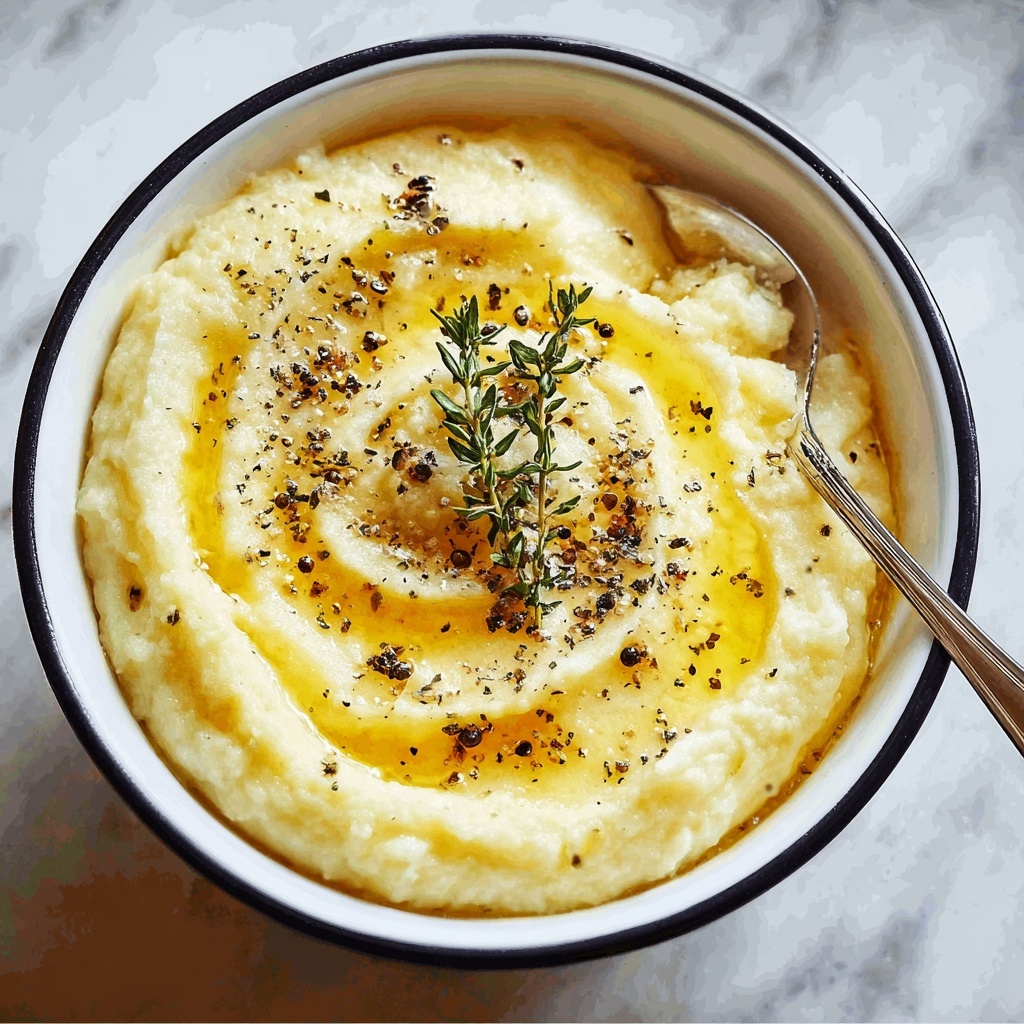 Indulgent Creamy Italian Polenta with Parmesan Recipe - Recipe Image