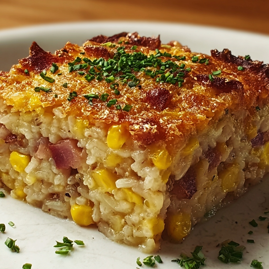 Loaded Cornbread Casserole – The Ultimate Comfort Food Dish Recipe - Recipe Image