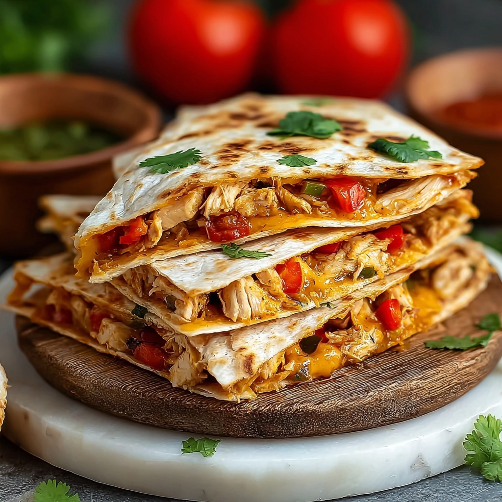 Flavor-Packed Chicken Fajita Quesadilla Recipe - Recipe Image