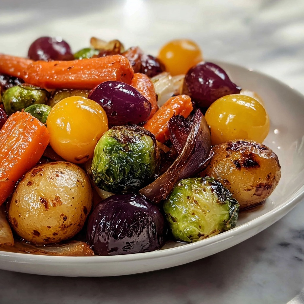Delicious Balsamic Glazed Roasted Vegetables Recipe - Recipe Image