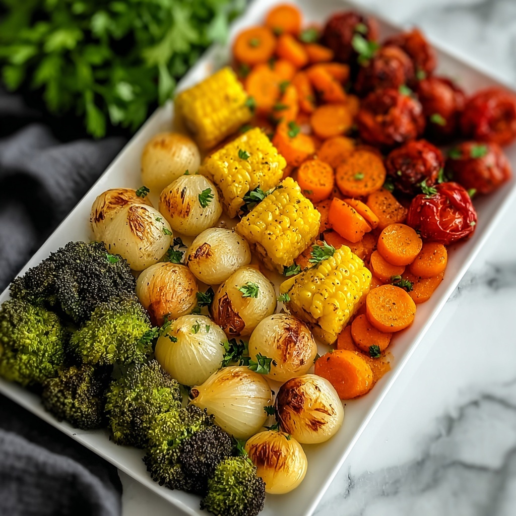 Irresistibly Flavorful Garlic Roasted Vegetables Recipe - Recipe Image