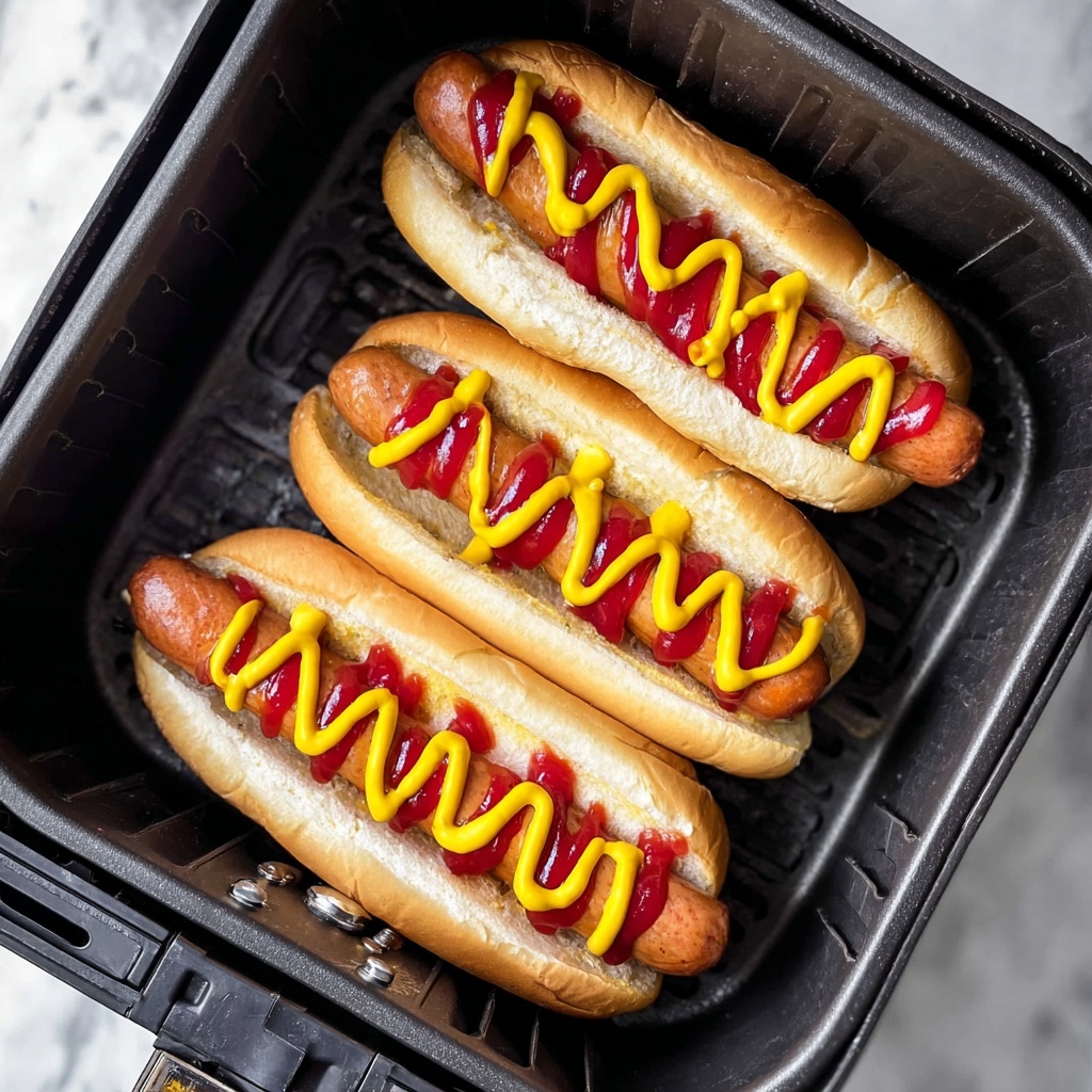 Air Fryer Hot Dogs Recipe - Recipe Image